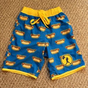Baseballism hot dog swim shorts size extra small